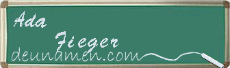 Ada Fieger Visitenkarte